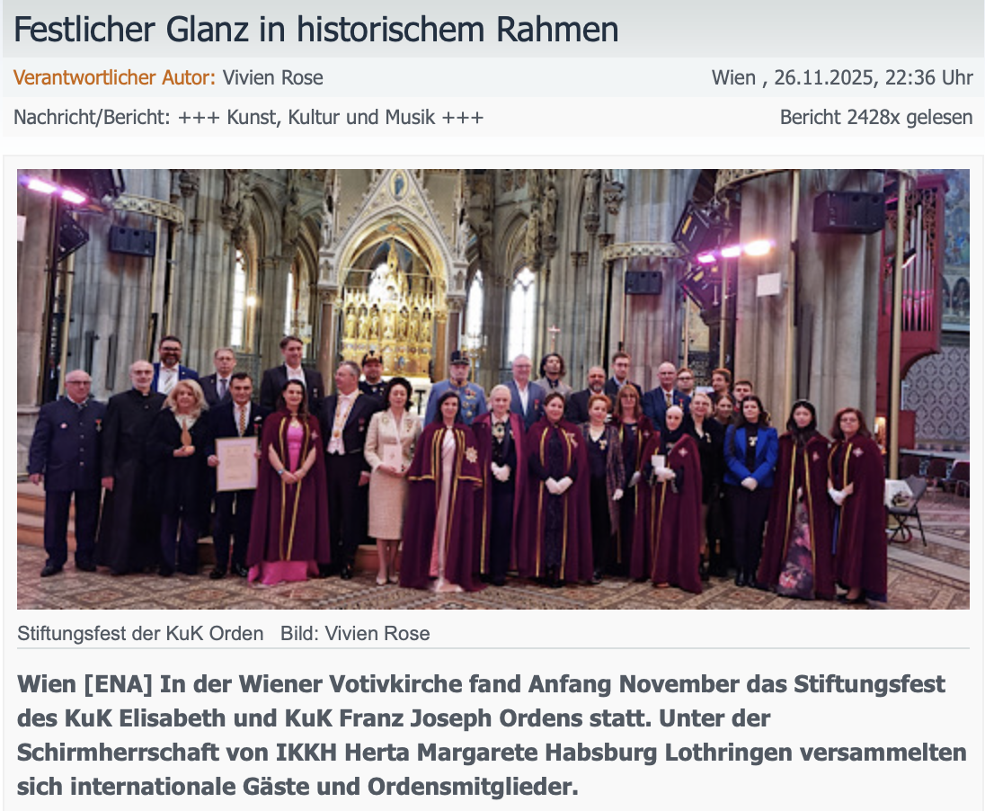 Festlicher Glanz in historischem Rahmen November 2025
