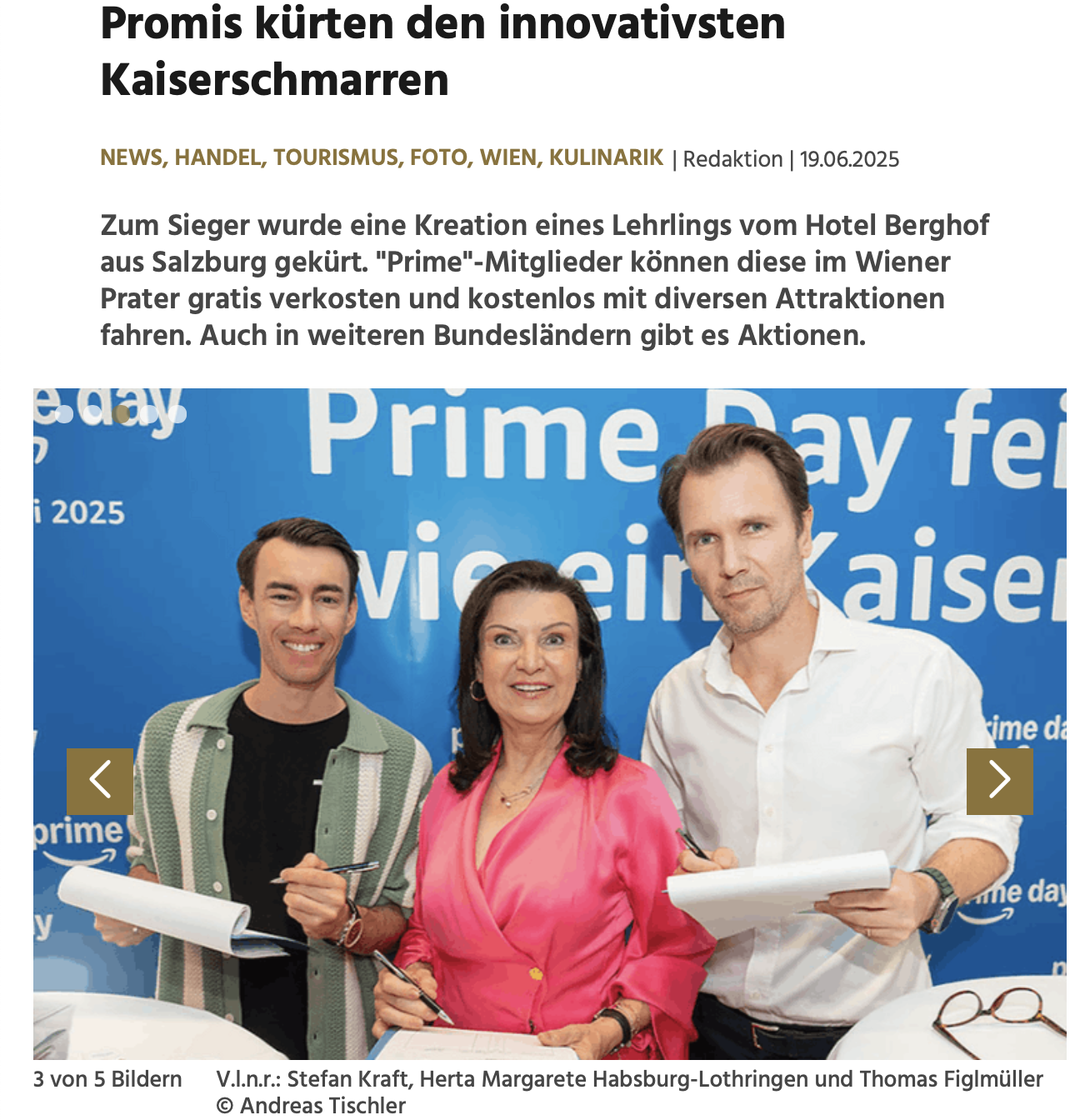 Prime Kaiserschmarren 19.06.2025