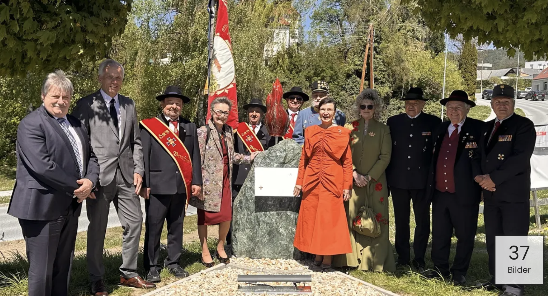 Friedensdenkmal-Enthüllung in Bernstein-Burgenland - Mai 2026